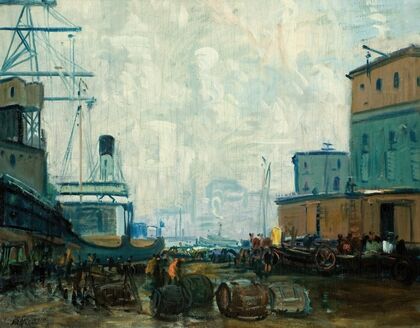 Dock Scene, Boston
