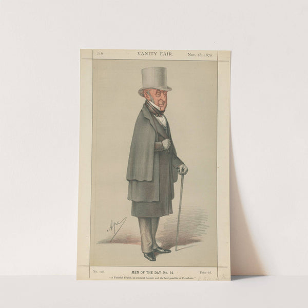 Doctors and Scientists. ‘A Faithful Friend, an eminent Savant and the best possible of Presidents.’ Sir Robert Nurchison. 25 November 1870 (1870) by Carlo Pellegrini