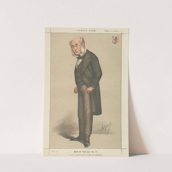 Doctors and Scientists. ‘There is no man of greater in his profession’. Sir William Fergusson. 17 December 1870 (1870) by Carlo Pellegrini