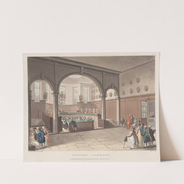 Doctors’ Commons (1808) by Thomas Rowlandson