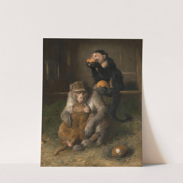 Doctor’s Visit To Poor Relations At The Zoological Gardens by Sir Edwin Henry Landseer