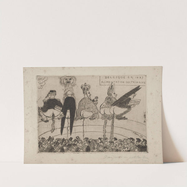 Doctrinaire voeding by James Ensor