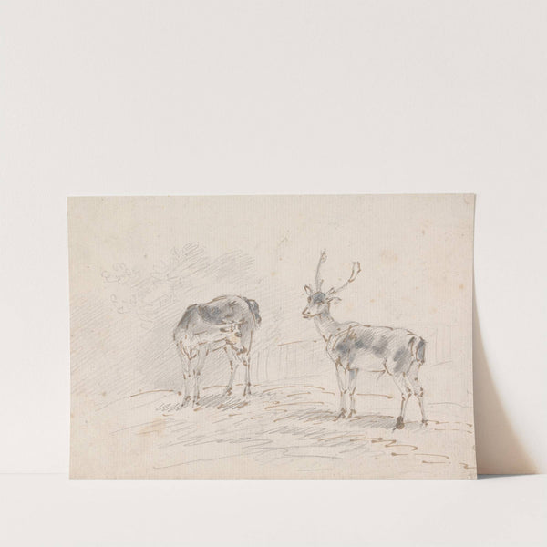 Doe and Buck by Sawrey Gilpin