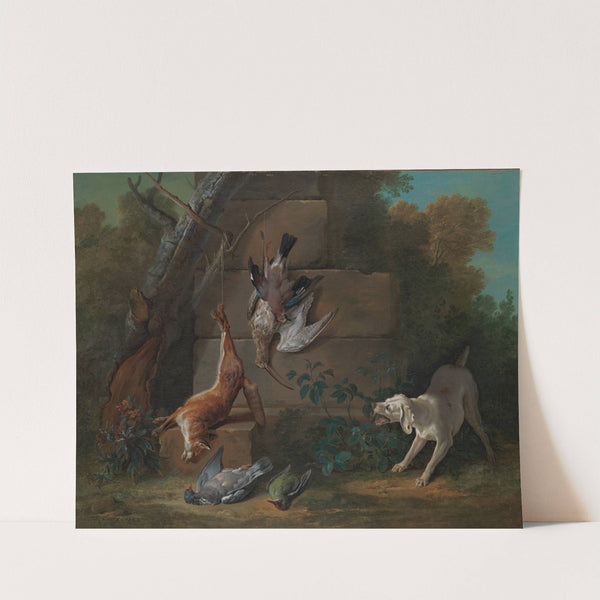Dog Guarding Dead Game (1753) by Jean-Baptiste Oudry