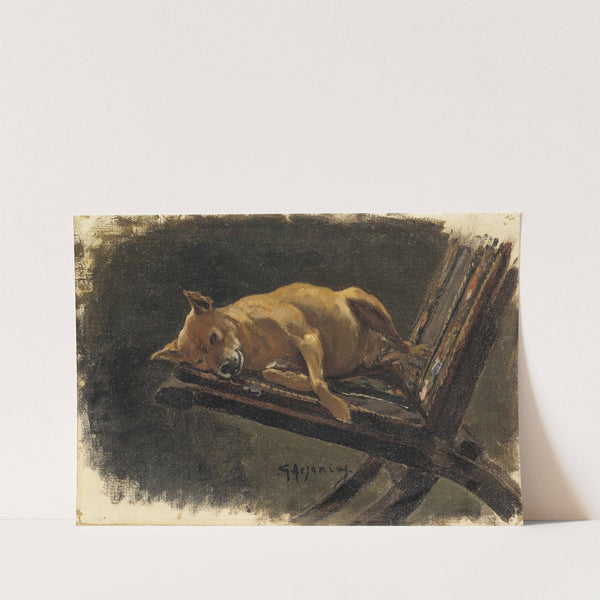 Dog, Lying Down by Karl Georg Arsenius