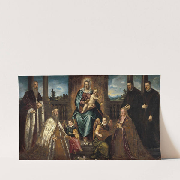 Doge Alvise Mocenigo and Family before the Madonna and Child (c. 1575) by Jacopo Tintoretto