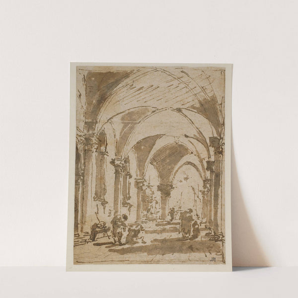 Dogepaladsets buegang mod Piazzettaen by Francesco Guardi