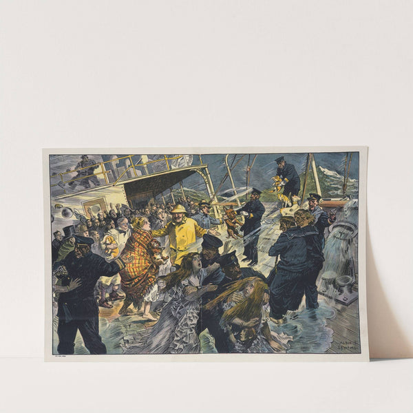 Dogs first! (1911) by Albert Levering