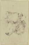 Dog’s head to the left