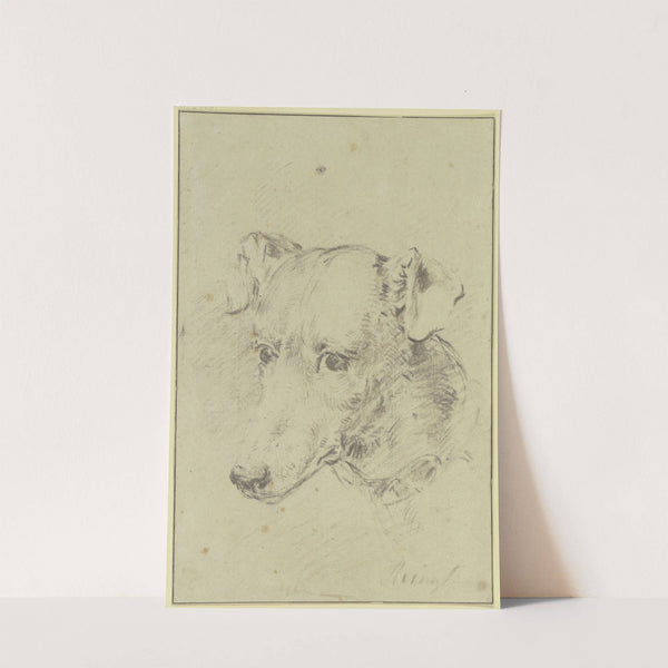 Dog's head to the left by Philip Reinagle