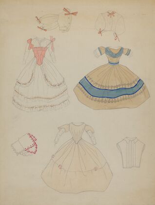 Doll and Wardrobe