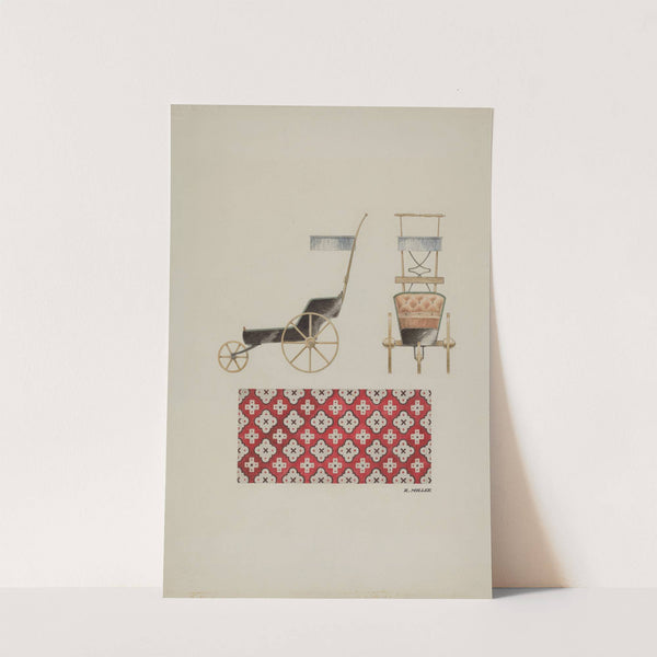 Doll Buggy and Rug by Randolph F. Miller