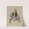 Doll on Velocipede by Mina Lowry
