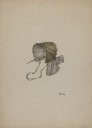 Doll’s Straw Bonnet