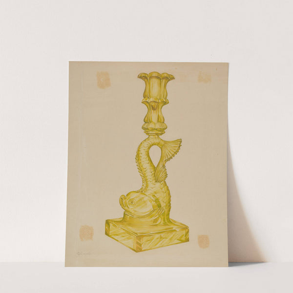 Dolphin Candlestick by Giacinto Capelli