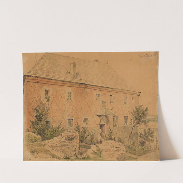 Dom Długosza w Sandomierzu, tzw. Czerwona Kamienica (1852) by Wojciech Gerson