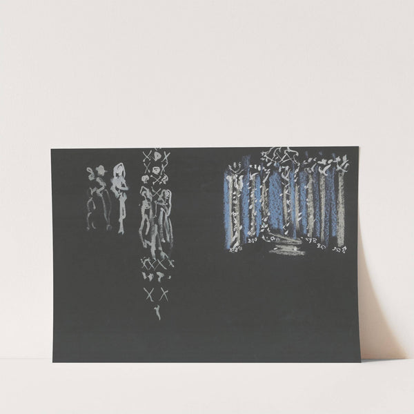 Dom Juan – maquette de décor – acte V, tombeau de Dom Juan (1947) by Christian Bérard