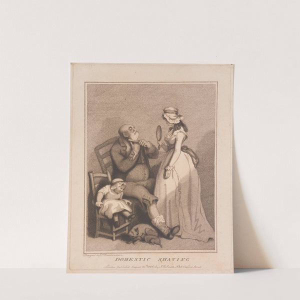 Domestic shaving (1786) by Thomas Rowlandson
