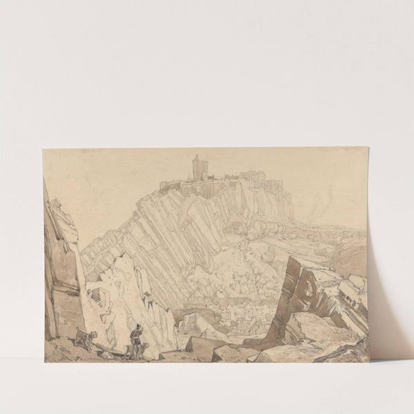 Domfront, Looking to the South East (1820) by John Sell Cotman