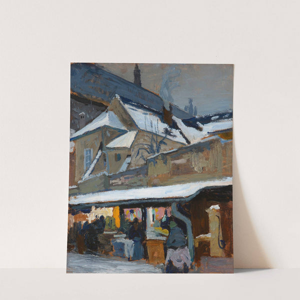 Dominican Shambles (Slaughterhouses) in Krakow (1903) by Henryk Szczygliński