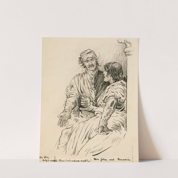 Don John and Borachio, Don John; Only to despite them I will endeavor anything (1917-1918) by Louis Rhead