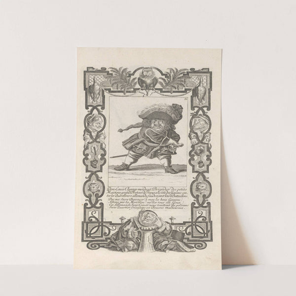 Don Louis Champ-merdant, Brigadier des petits Maistres, grand Breteur de France, Pl. 31 (1710-1719) by Elias Baeck