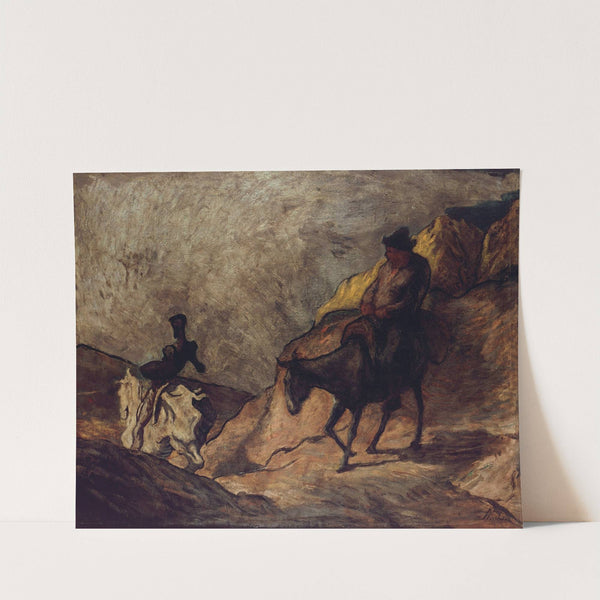 Don Quichotte et Sancho Pansa (1866 or 1868) by Honoré Daumier