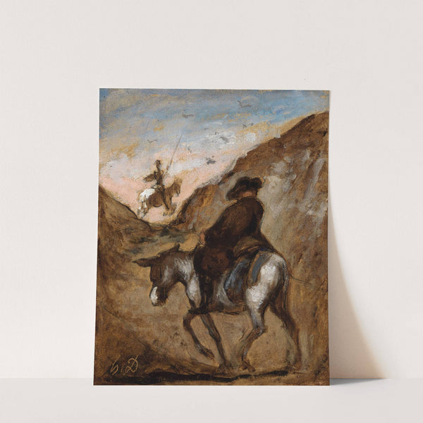 Don Quijote und Sancho Panza (ca 1865) by Honoré Daumier