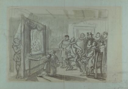 Don Quixote and Others Attending Master Peter’s Puppet Show