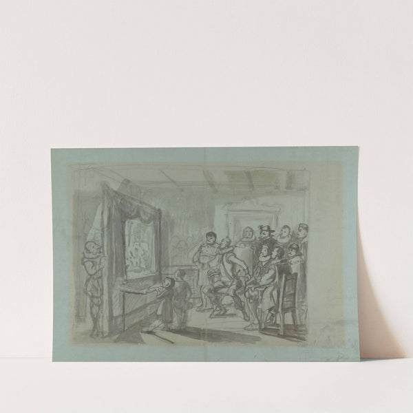 Don Quixote and Others Attending Master Peter's Puppet Show by Wilhelm Marstrand