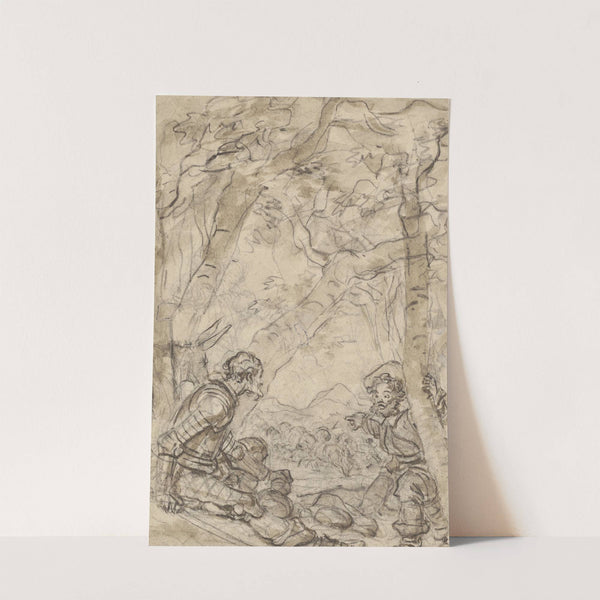 Don Quixote and Sancho Panza Witness the Attack on Rocinante by Jean-Honoré Fragonard