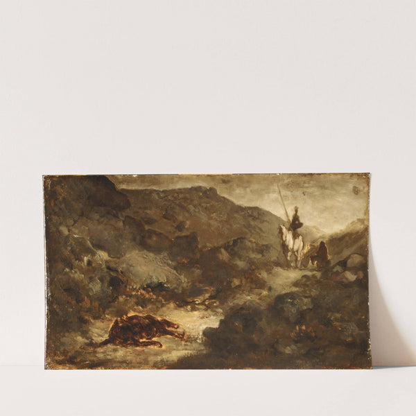 Don Quixote and the Dead Mule (after 1864) by Honoré Daumier