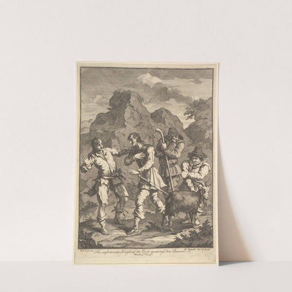 Don Quixote and the Knight of the Rock (1756) by William Hogarth