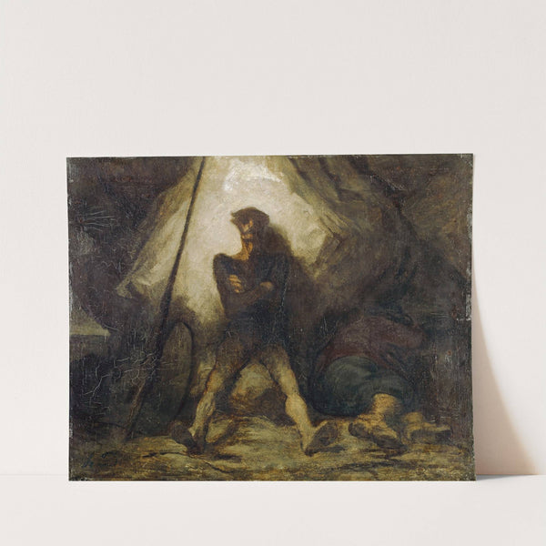 Don Quixote’s Vigil (1855-1856) by Honoré Daumier