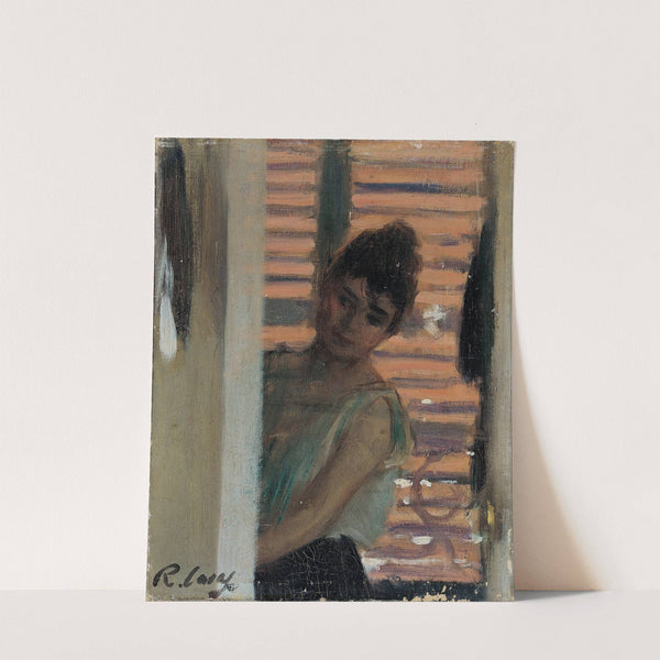 Dona Rera Persiana (Woman Against A Blind) by Ramón Casas