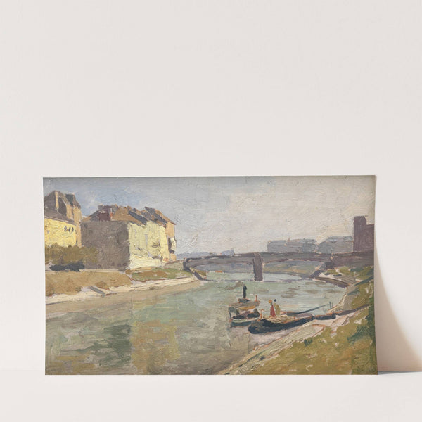Donaukanal mit der Ferdinandsbrücke (1943) by Maximilian Suppantschitsch