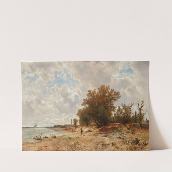 Donauufer im Prater by Eduard Peithner von Lichtenfels