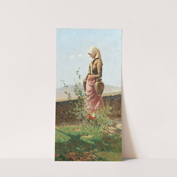 Donna con brocche by Angiolo Tommasi