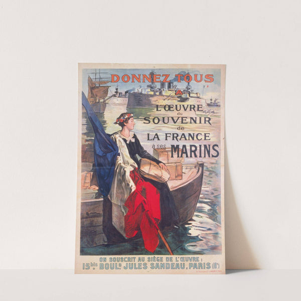 Donnez tous à l'Oeuvre du Souvenir de la France à ses marins by Jacques Roger Simon