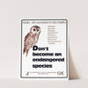 Don't become an endangered species by Centers for Disease Control and Prevention