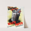 Don’t burn waste paper. Our war effort needs it. Call a collector! by Rabkin