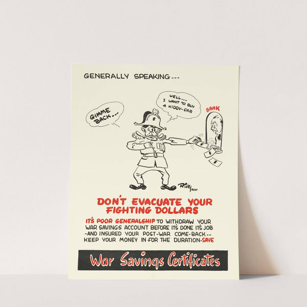 Don't Evacuate Your Fighting Dollars by Ricky RCAF