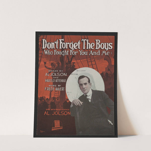 Don't forget the boys (who fought for you and me) by Anonymous