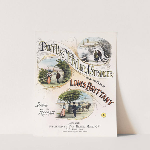 Don't pass me by like a stranger by Anonymous