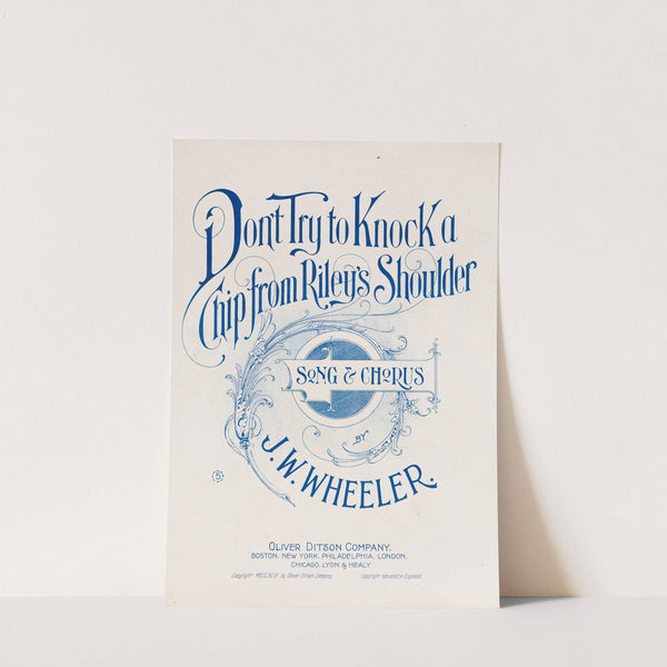 Don't try to knock a chip from Riley's shoulder by Anonymous