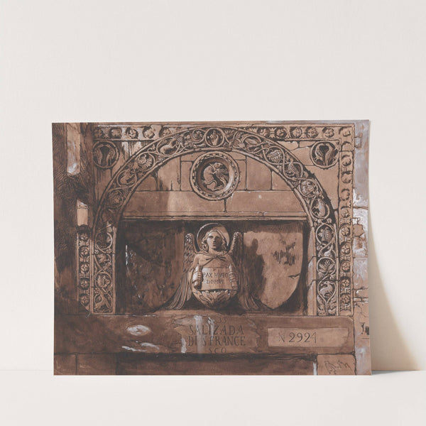 Doorhead of the Palazzo Contarini della Porta di Ferro by John Ruskin