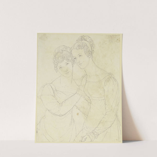 Doppelbildnis zweier junger Frauen by Carl Barth