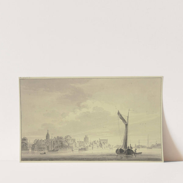 Dordrecht te rien van Papendrecht by Paulus van Liender