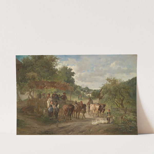 Dorfidylle by Ignaz Ellminger