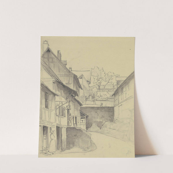 Dorfpartie by Jakob Fürchtegott Dielmann